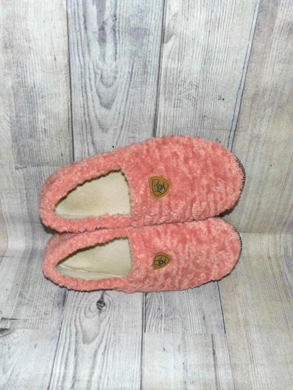 ARIAT Snuggle Slipper Pink Slip On Slippers Womens Size 8.5-9 - Picture 6 of 7